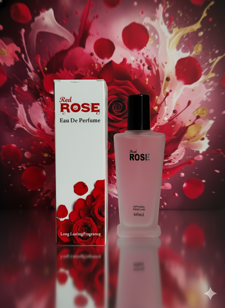 RED ROSE Perfume Long Lasting Apparel Spray Perfume - 60 ml (For Men & Women)